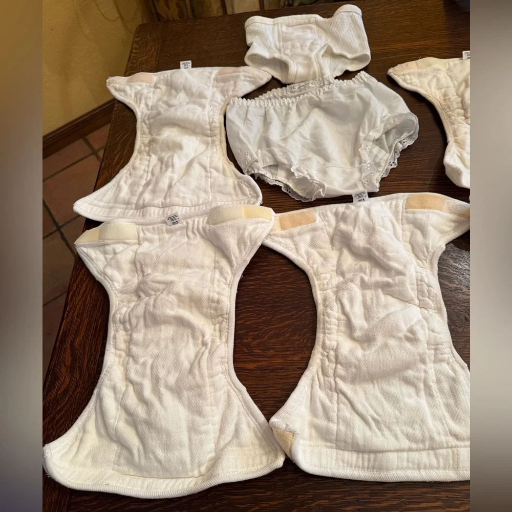 Lot of 100% cotton diapers w Velcro